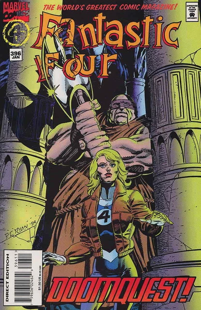 Fantastic Four (Vol. 1) #396 (with card) VF/NM; Marvel | Tom DeFalco - we combin