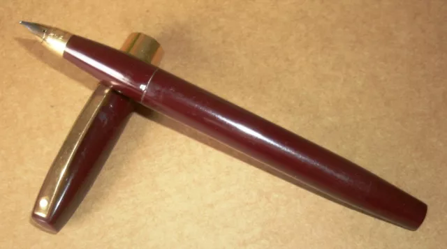 SHEAFFER IMPERIAL III Touchdown Fountain Pen in Burgundy Made in USA