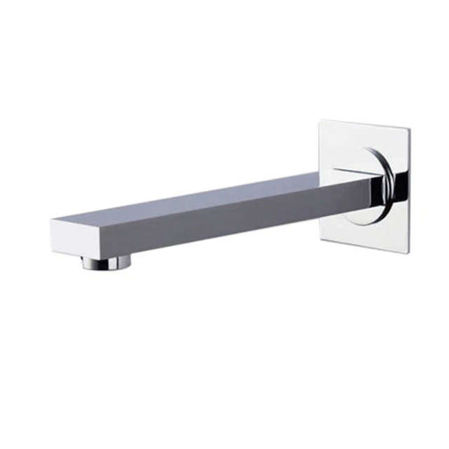 Latón montado en pared baño bañera salida baño cuadrado N8K4