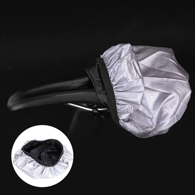 Housse de pluie pour siège de vélo - SELLE - Protecteur élastique - Imperméable - Noir
