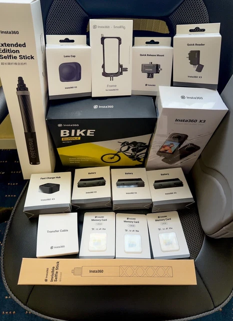 Insta360 X3 Bike Bundle Plus Extra Accessories