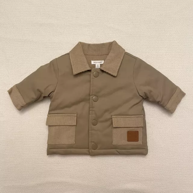 David Jones Baby Boys Jacket Brown Insulated Warm Winter Size 000 0-3 Months New