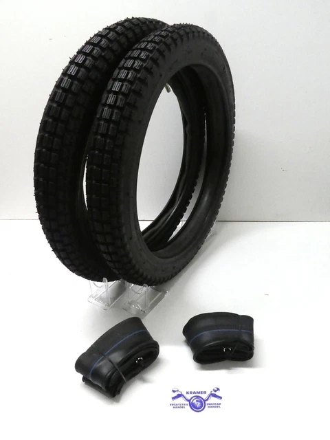 Hercules Sachs Prima M 2 3 4 5 2x Reifen + Schlauch 2 1/2 2,50 x 16 Z Enduro *F*