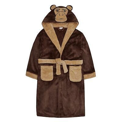 NUOVO A2Z 4 Bambini Tigre in Pile Accappatoio Vestaglia Taglia 7/8 notte per bambini usura 