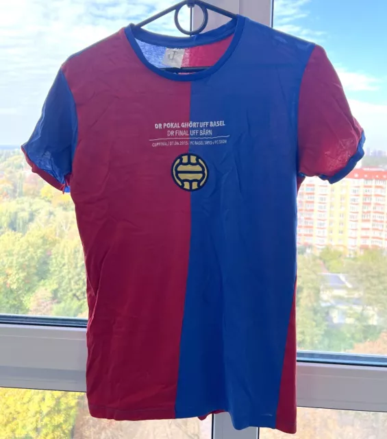 FC Basel Switzerland retro style Cup Final 2015 football shirt #12 Size S