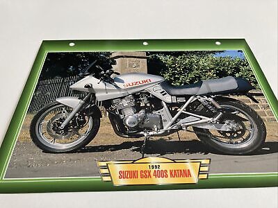 katana Suzuki GSX1100 Katana 1981 1100 GSX fiche carte moto passion collection Atlas 