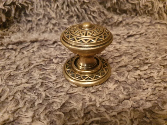 One Old vintage Ornate Brass door handle/pull