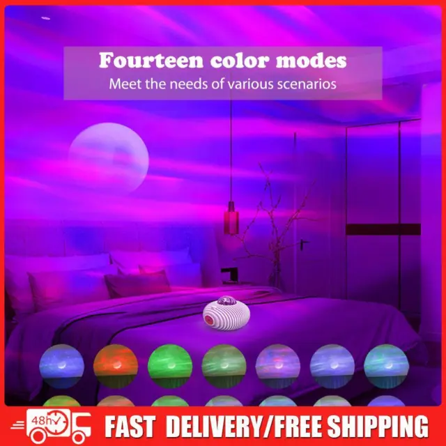 LED Night Light Bluetooth-compatible 4W Galaxy Night Lamps Music Player for Kids