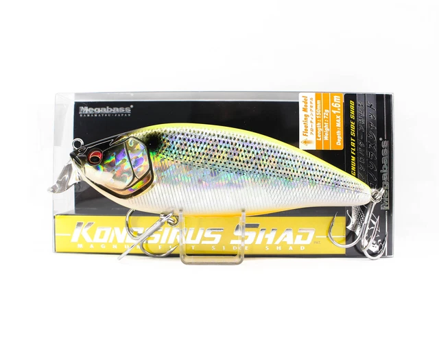 MEGABASS KONOSIRUS SHAD Flottant Leurre GP Ghost Chart Konoshiro