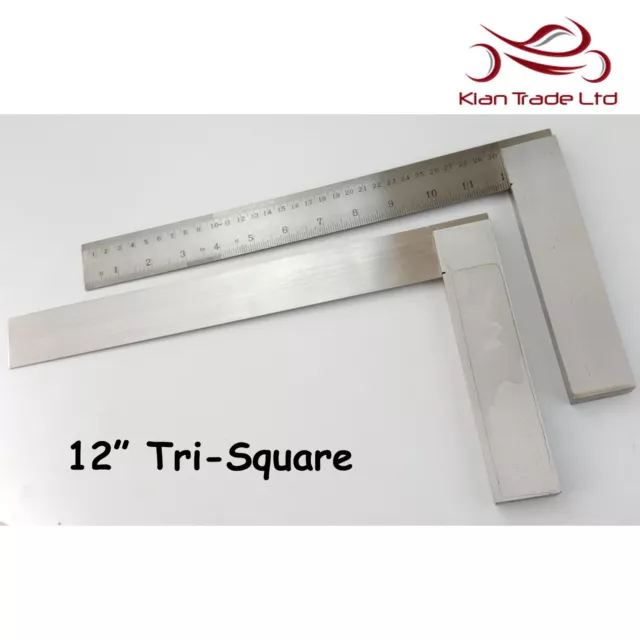 Tri Cuadrado 30.5cm 300mm Graduado Marcado Try Alta Calidad Madera Herramienta