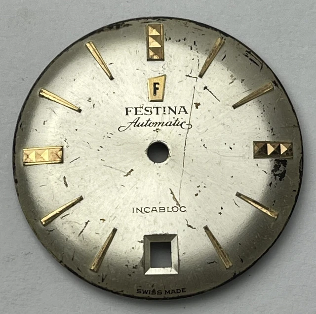 Cadran Bombe Pour Montre Automatique Avec Guichet - Pièce Horlogerie METAL DECOR - Neuf