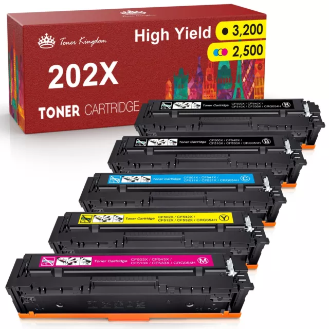 Toner For HP CF500A 202A CF500X 202X Color LaserJet Pro MFP M281fdw M254DW lot