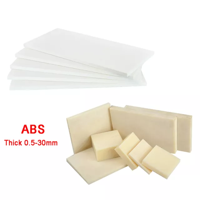 Weiß ABS-Platte Kunststoffplatte Dicke 0.5/0.8/1/2/3/4/5mm