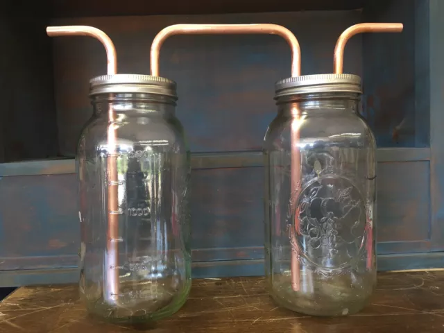 Double 3/8” Mason Jar Thumper for Wide Mouth Half Gallon Mason Jars