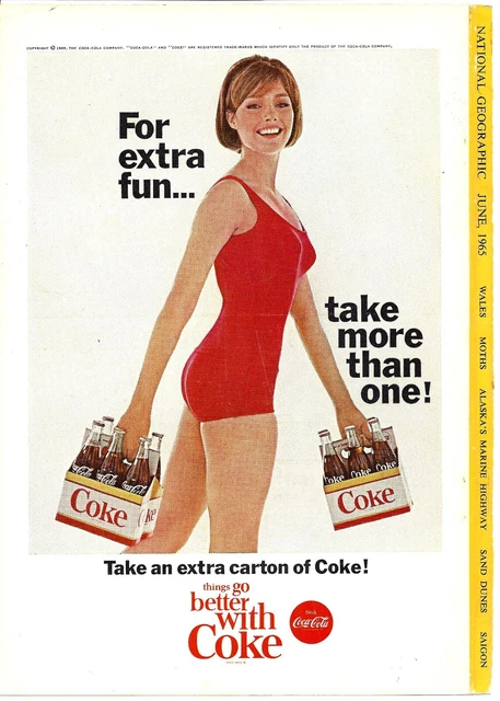 June 1965 Coca-Cola ad from Ntional Geographic