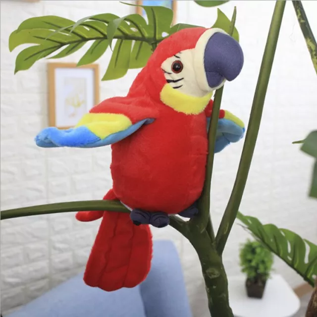 Labertier Sprechender Papagei Vogel Chatter Laber parrot plappert alles nach Rot