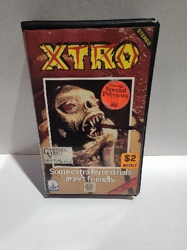 RARE VHS VIDEO Tape XTRO Big Box Ex-Rental Clamshell Horror Thorn EMI ...