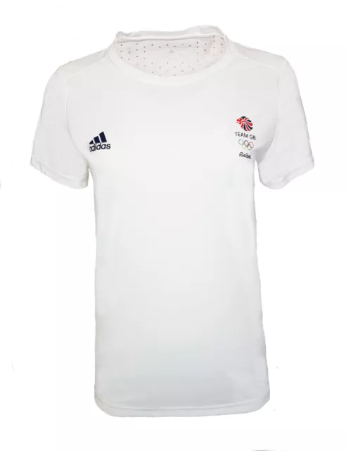 Adidas Climachill Training T-Shirt Damen 16 Team GB Leichtathletik Laufen Fitnessstudio Top