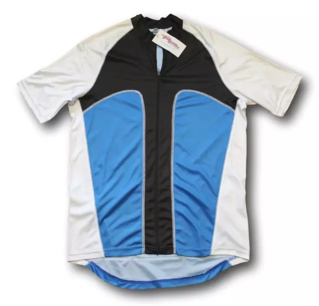 Mens Ventou Blue/Black/White Cycling Jersey Size M New Sample RRP $90