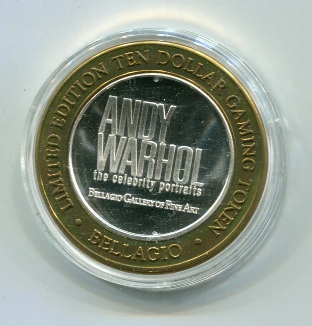 Bellagio Casino Limited Edition Ten Dollar Gaming Token .999 Fine Silver