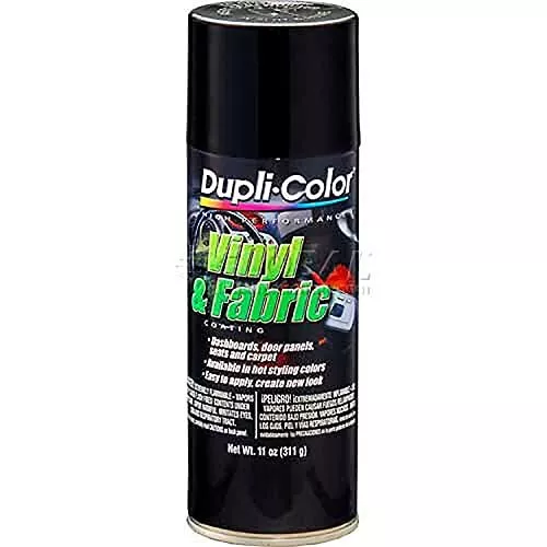 Dupli-Color Vinyl & Fabric Paint Gloss Black 311g - HVP104 - Dupli-Colour