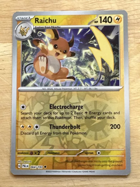 Pikachu 062/193 NM / M - Paldea Evolved Scarlet Violet Pokemon Card