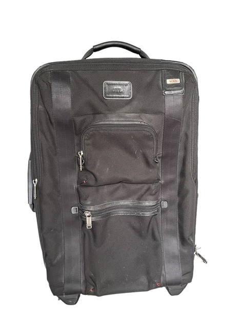 TUMI Alpha Expandable 2-wheel Carry On 224000H Roller Bag Black 22" Short Trip