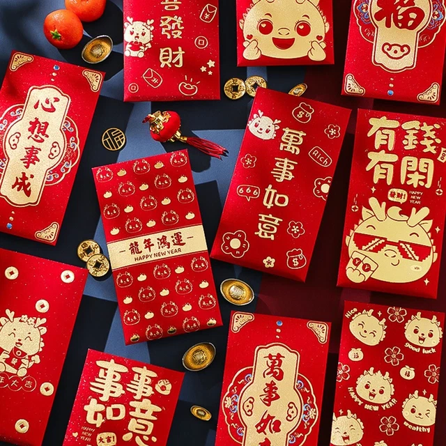 SPRING FESTIVAL 2024 Year of the Dragon Red Envelope Gift Set Limited