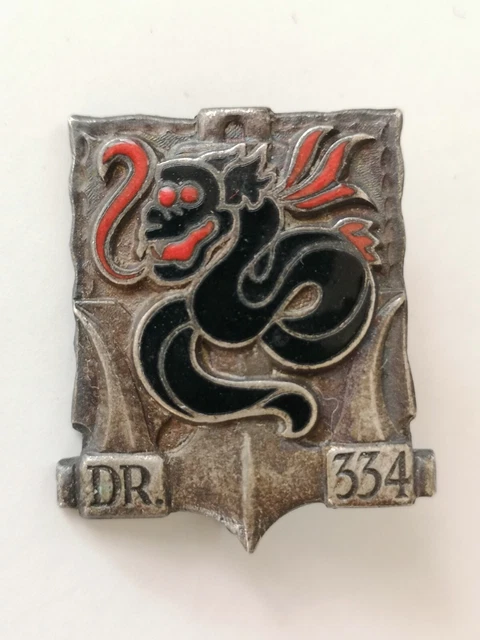 INSIGNE MARINE AVISO Dragueur YSER ORIGINAL Navy Badge Drago Béranger