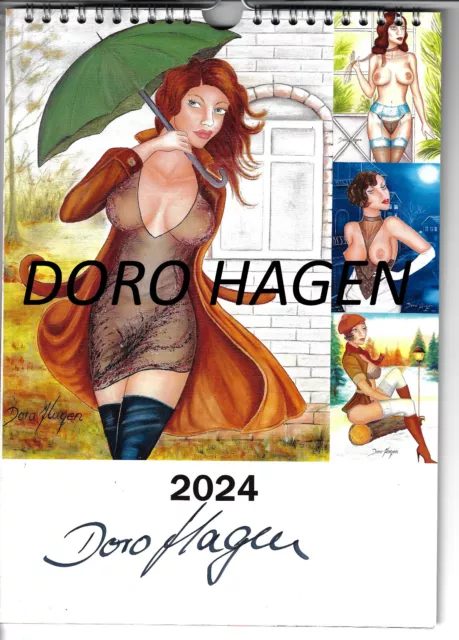 Doro Hagen Kalender Erotik Wandkalender 21 x 30 cm Papier matt für das Jahr 2024