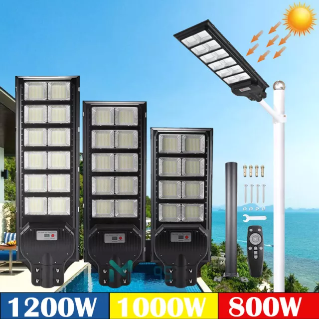 Solar Street Lights Outdoor 9000000LM Waterproof High Brightness for Parking Lot 2