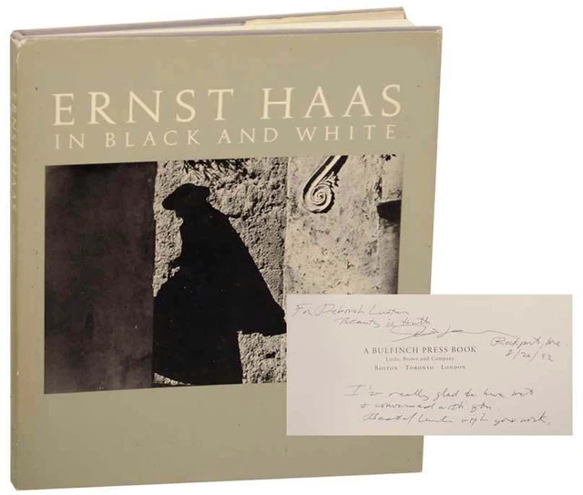 Jim Hughes / ERNST HAAS IN BLACK AND WHITE Signed First Edition 1992 #176307