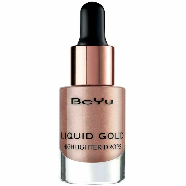 10x BeYu MakeUp Evidenziatore Oro Liquido n. 02 Oro Rosa Luminoso 13 ml