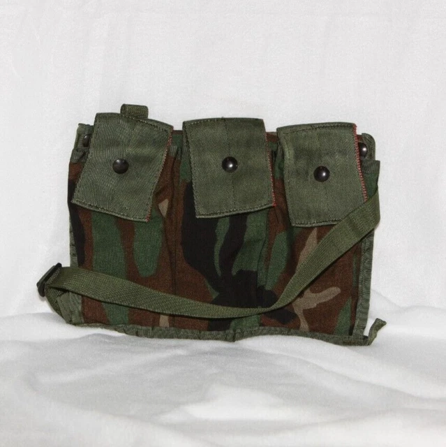 USGI 6 magazine Bandoleer Woodland camo NEW Excellent