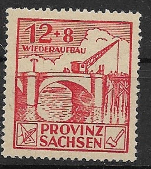 SBZ Provinz Sachsen MiNr 88 A mit Plattenfehler PF II postfrisch **