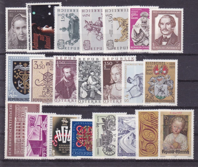 Österreich  Lot aus dem Jahr 1971  postfrisch siehe  Scan