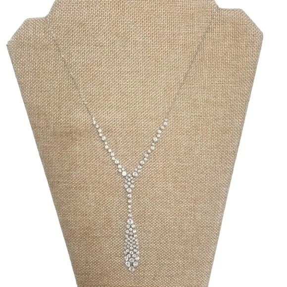 Nadri Mixed CZ "Y" Necklace
