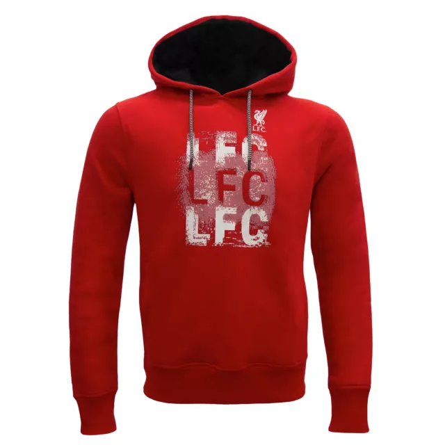 Liverpool FC Mens Hoody Fleece LFC Graphic OFFICIAL Football Gift