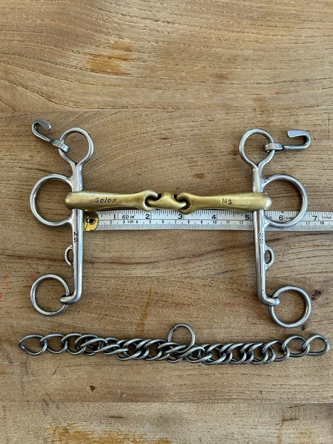 7C - French Mouth Small Cheek Pelham Leather Covered Bit