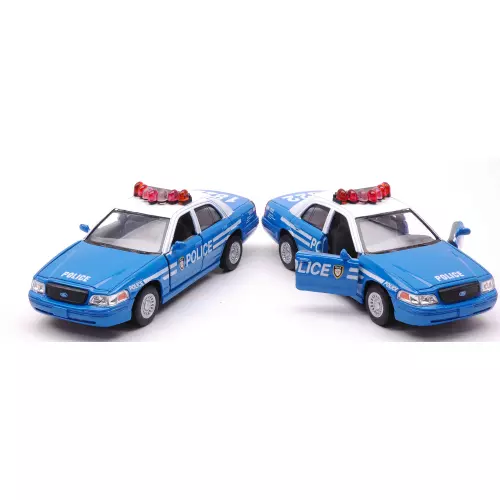 FORD CROWN VICTORIA POLICE INTERCEPTOR cm 12,5 1:42 Kinsmart Die Cast Modellino 2