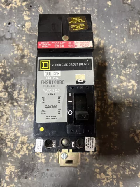 Square D KA36200 3 Pole 200 Amp 600 Vac I-Line Circuit Breaker Molded Case