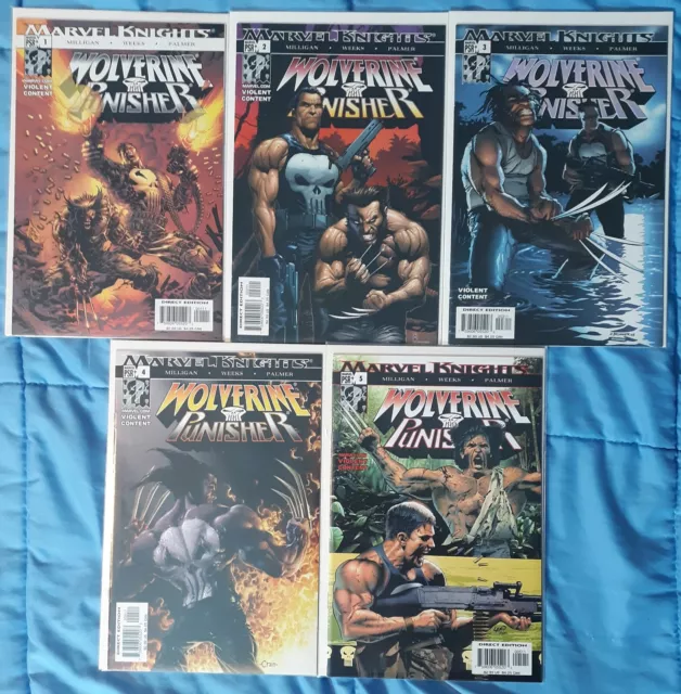 Wolverine Punisher (2004) #1,2,3,4,5 NM Complete Series