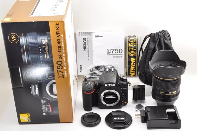 Nikon D750 SC29k AF-S 24-120mm F/4 G ED VR Lens Near Mint +5 w/Box Japan #D971