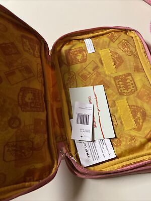Samantha Brown Dusty Rose Underseat Carry On Luggage Toiletry Cosmetic 3pc Set 2