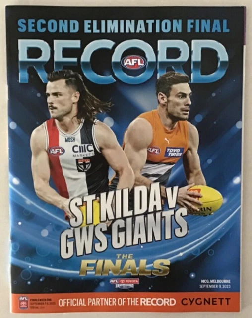 2023 ELIMINATION FINAL FOOTBALL RECORD ST.