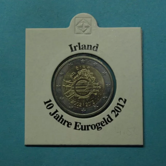 Irland 2012 2 Euro 10 Jahre Euro Bargeld ST (M5349