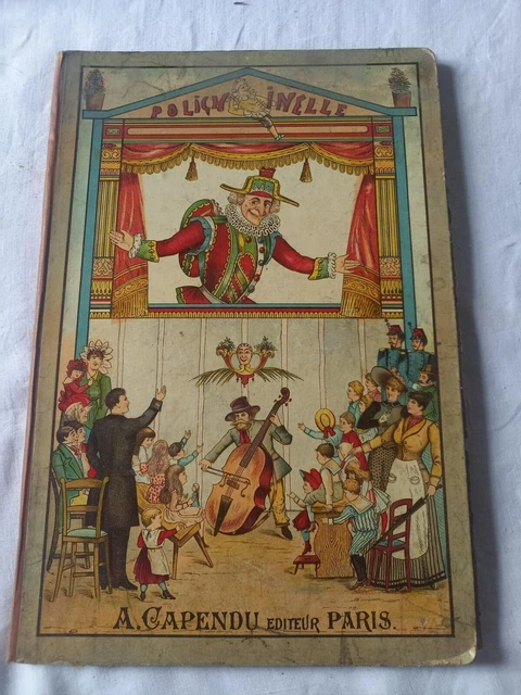 livre ancien illustré rare CAPENDU POLICHINELLE