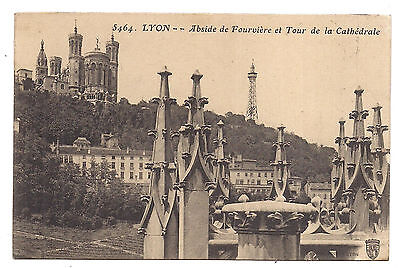 lyon , abside de fourvière et tour de la cathédrale