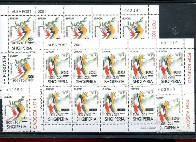 Albanien Nr. 2784 - 2785 ** Kleinbogen Kosovo-Hilfe + Einzelmarken (#862802)