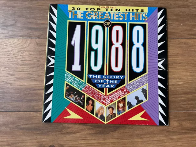 Various – The Greatest Hits Of 1988 - UK - 1988 - 12" Vinyl Record - VG/VG